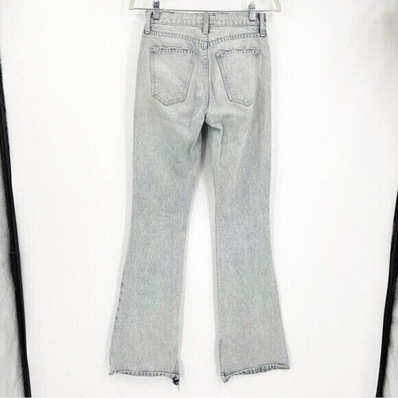 Current Elliot The High Rise Slit Boot Mulholland Destroy Light Wash Size 24 - Picture 7 of 9